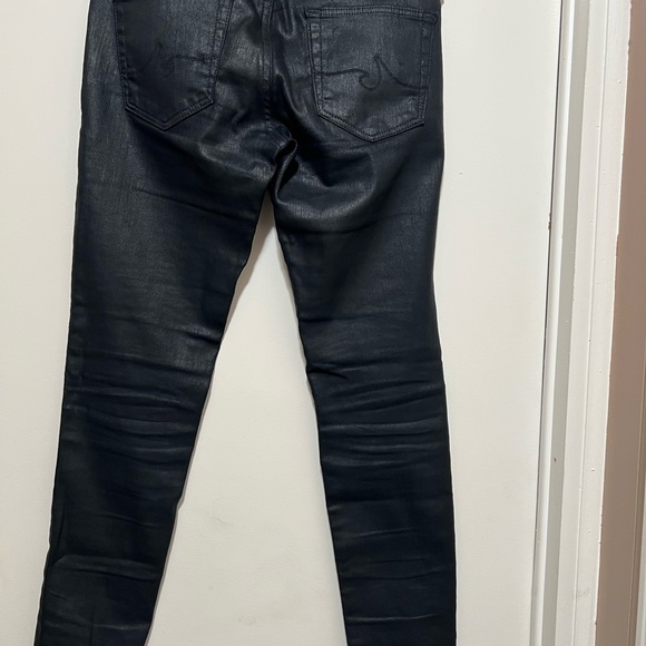 AG ADRIANO GOLDSCHMIED Black Coated The Absolute Legging Extreme Skinny Jean 26R - Picture 5 of 9